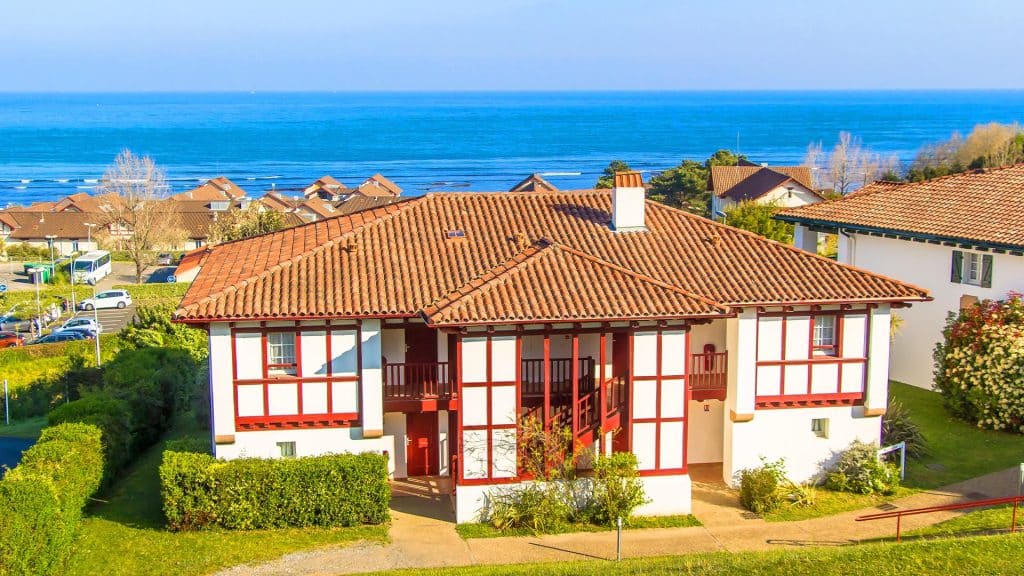 vue sur l'ocean au village vacances azureva hendaye au pays basque