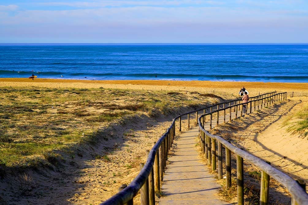 la plage de l'hotel du parc a hossegor
