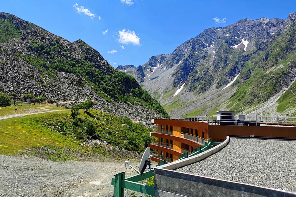 vue de l'hebergement de la location de vacances azureva a piau engaly 