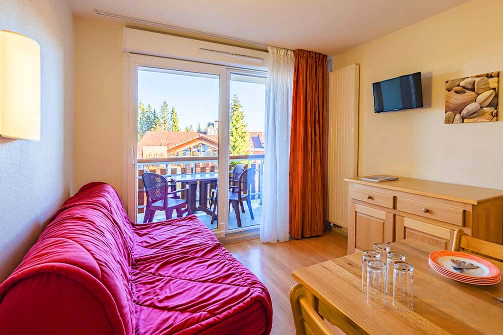 le logement de la location de vacances azureva a metabief dans le jura 