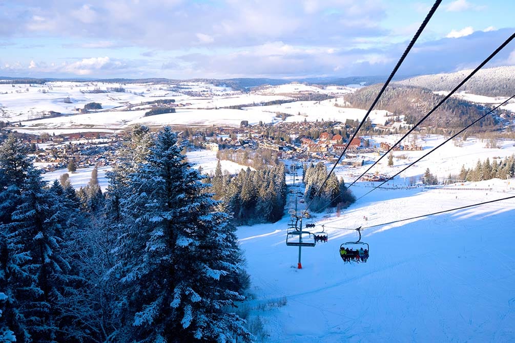 les pistes de ski de la location de vacances azureva metabief dans le jura 2