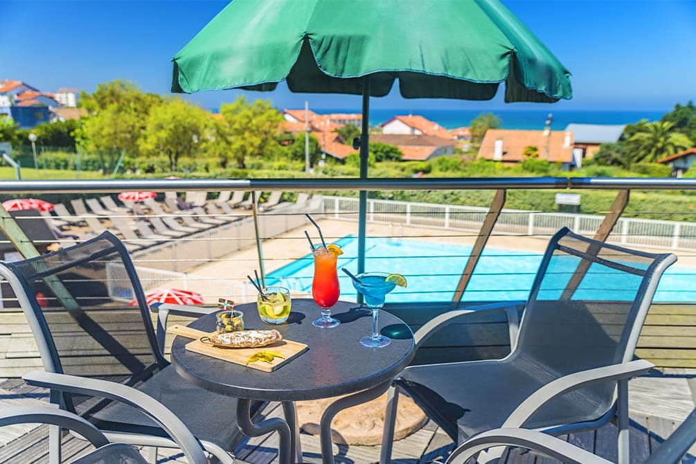 terrasse village vacances azureva anglet 