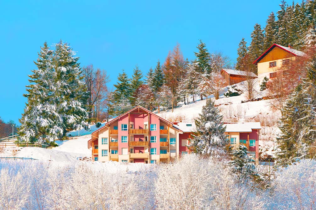 montagnes hiver village vacances azureva bussang 