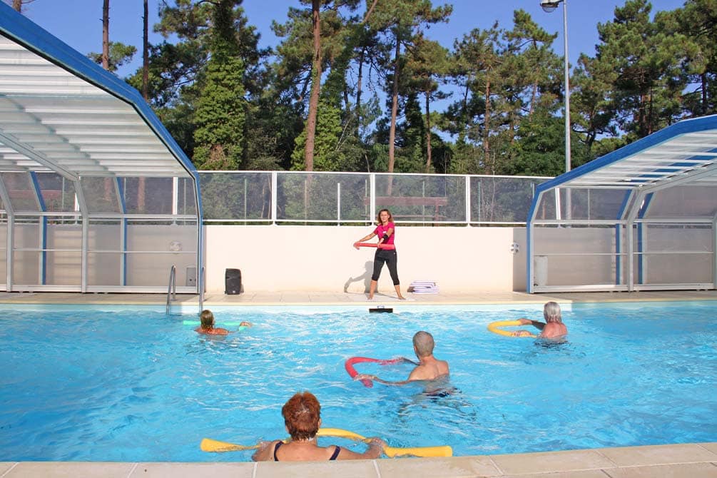 cours aquagym fitness a la piscine du village vacances azureva a l'ile d'oleron 
