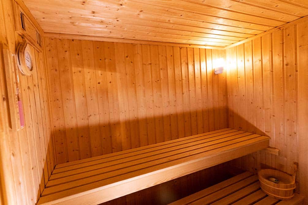 le sauna du village vacances azureva metabief dans le jura 
