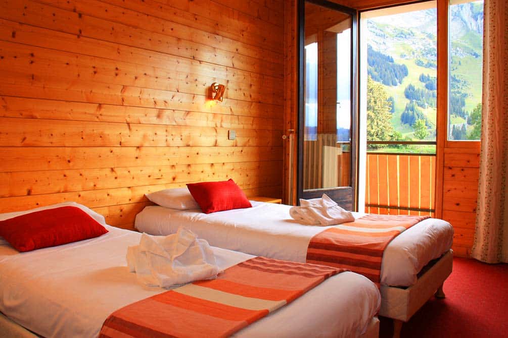 votre chambre twin au village vacances azureva de la clusaz les confins 