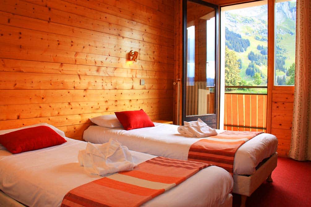 votre chambre twin au village vacances azureva de la clusaz les confins 