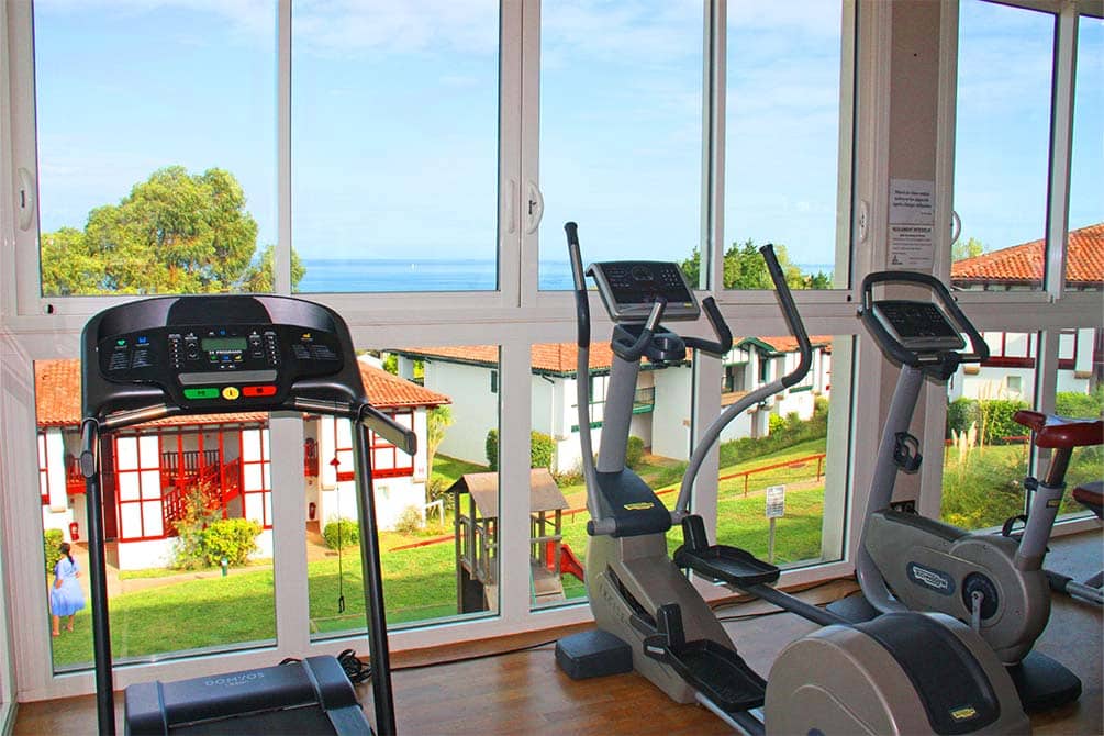 la salle de fitness du village vacances azureva hendaye au pays basque 