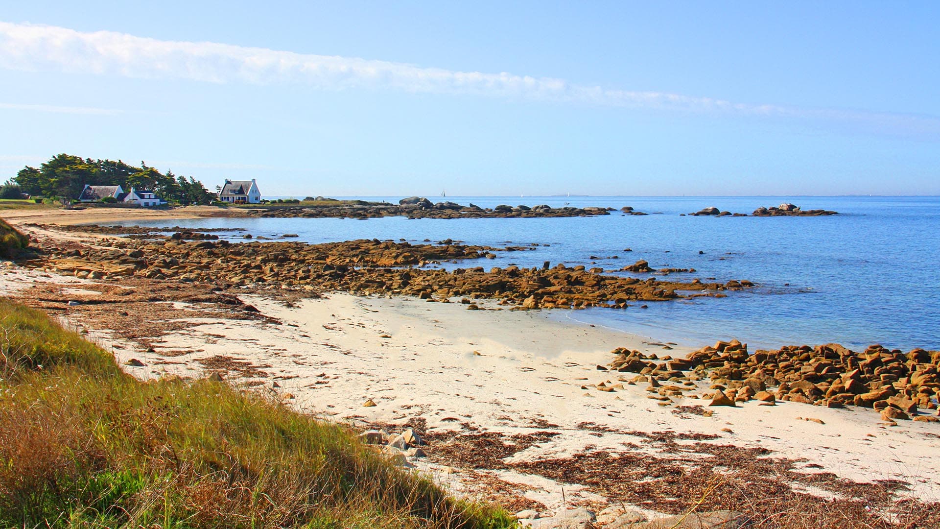 plage littoral du village vacances azureva tregunc 