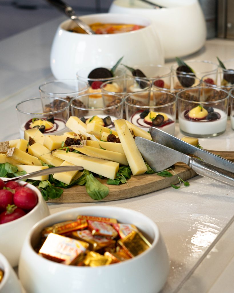 les plats vegan du service restauration
